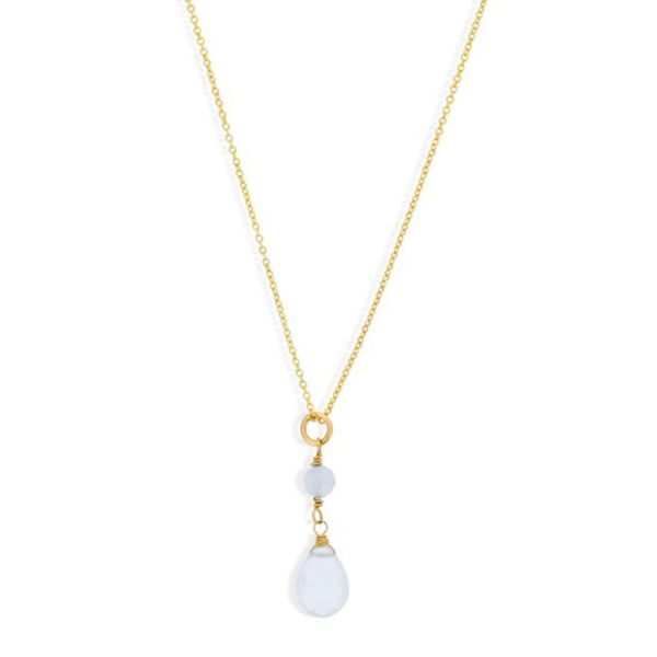 Gold Filled Aquamarine Necklace Don's Jewelry & Design Washington, IA