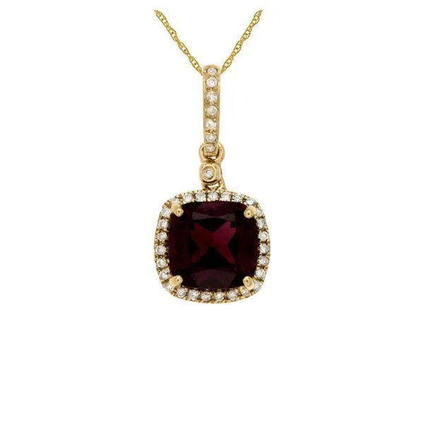 14kt Yellow Gold Garnet Necklace Don's Jewelry & Design Washington, IA