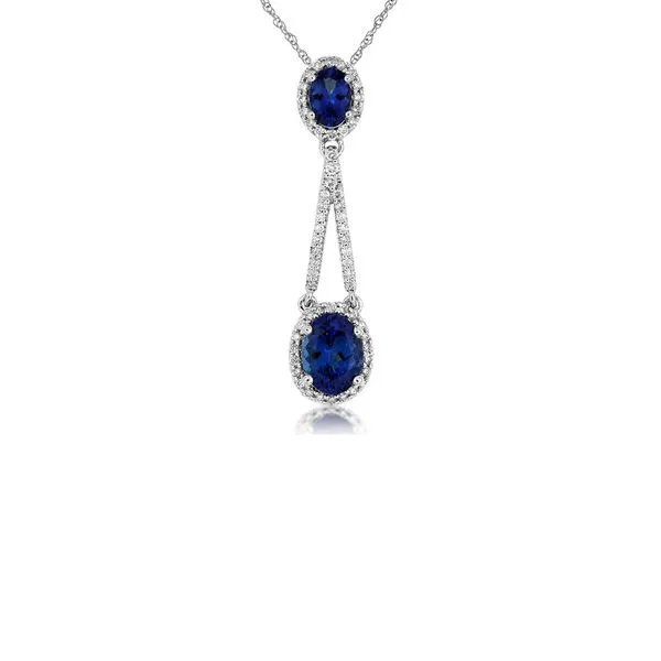 14kt White Gold Tanzanite Necklace Don's Jewelry & Design Washington, IA