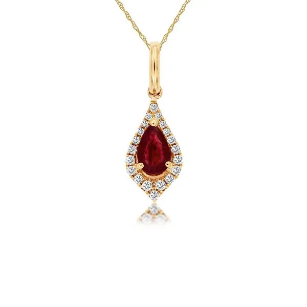 14kt Yellow Gold Ruby Necklace Don's Jewelry & Design Washington, IA