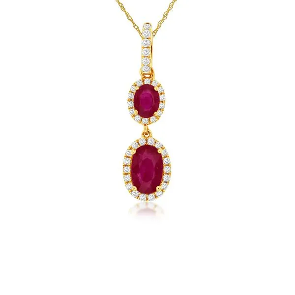 14kt Yellow Gold Ruby Necklace Don's Jewelry & Design Washington, IA