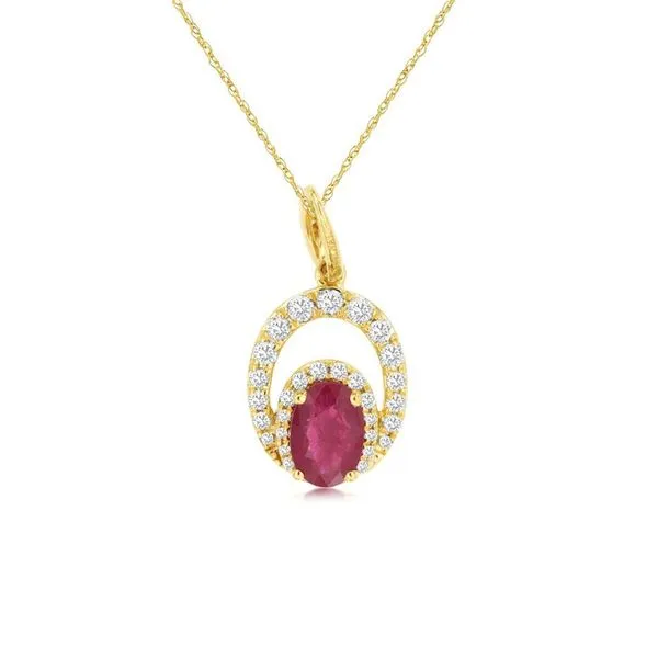 14kt Yellow Gold Ruby Necklace Don's Jewelry & Design Washington, IA
