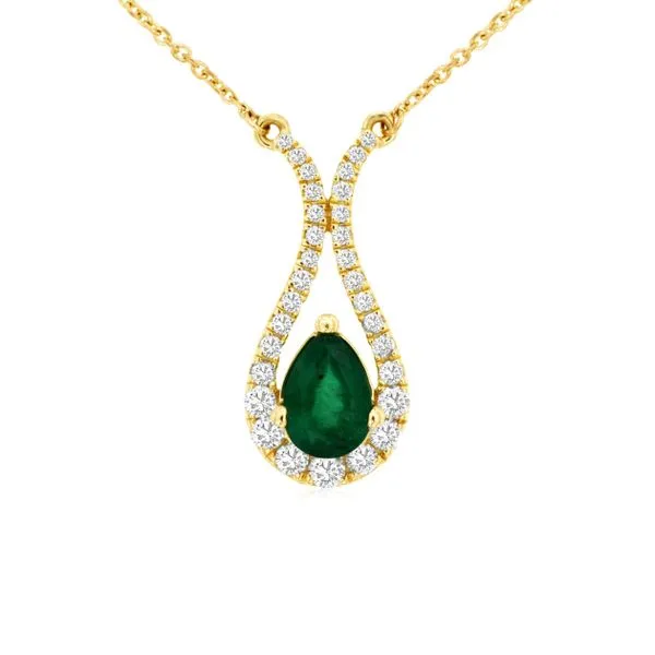 14kt Yellow Gold Emerald Necklace Don's Jewelry & Design Washington, IA