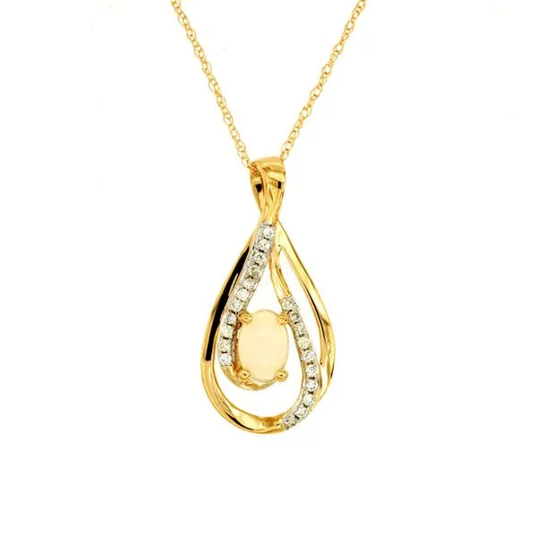 14kt Yellow Gold Opal Necklace Don's Jewelry & Design Washington, IA