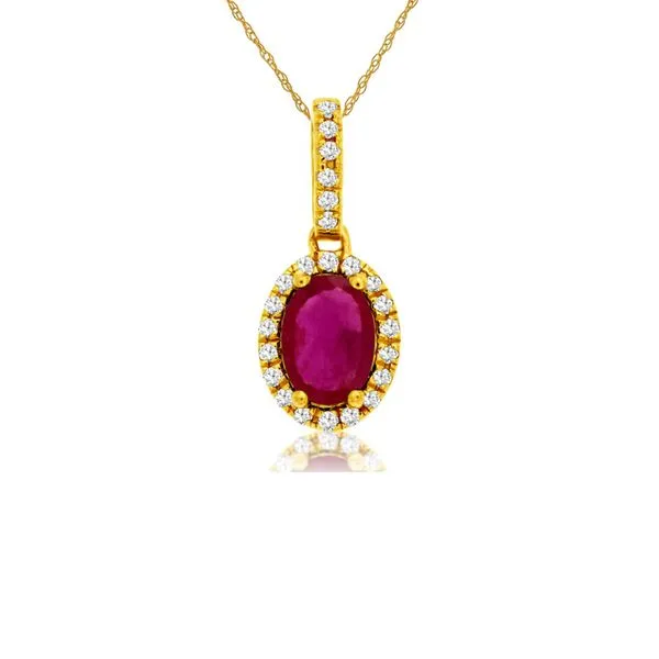 14kt Yellow Gold Ruby Necklace Don's Jewelry & Design Washington, IA