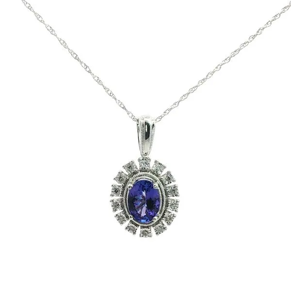 14kt White Gold Tanzanite Necklace Don's Jewelry & Design Washington, IA