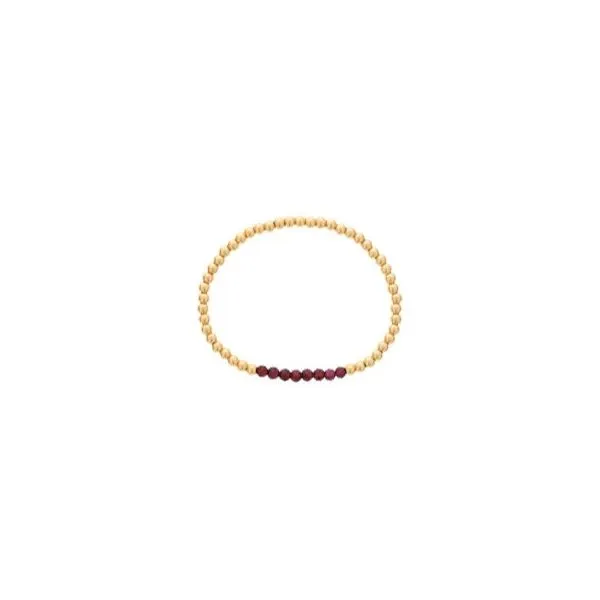 Gold Filled Garnet Bracelet Don's Jewelry & Design Washington, IA