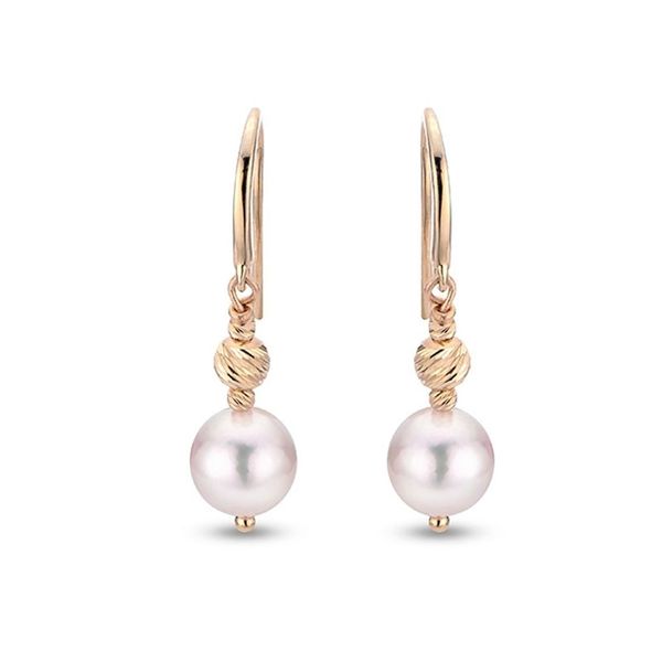 14kt Yellow Gold Drop Pearl Earrings Don's Jewelry & Design Washington, IA