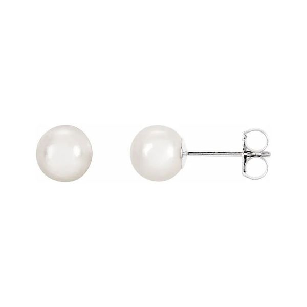 14kt 6mm Pearl Earrings Don's Jewelry & Design Washington, IA
