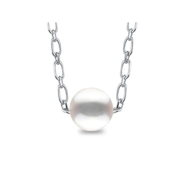 14kt White Gold 5mm Akoya Cultured Pearl by Pearl Necklace Don's Jewelry & Design Washington, IA