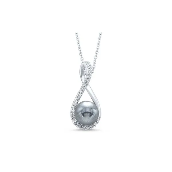 Sterling Silver Gray Pearl Necklace Don's Jewelry & Design Washington, IA