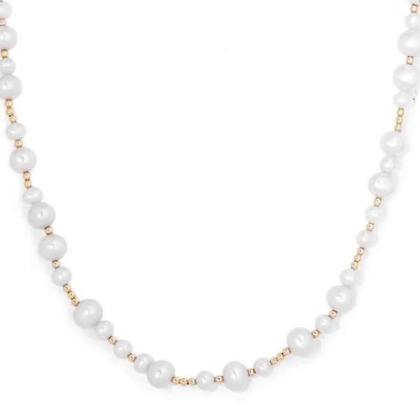 14kt Yellow Gold Pearl Necklace Image 2 Don's Jewelry & Design Washington, IA