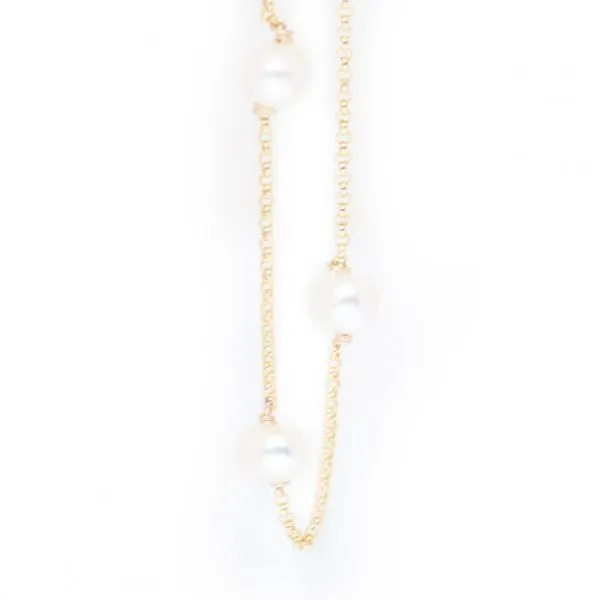 14kt Yellow Gold Pearl Bracelet Image 2 Don's Jewelry & Design Washington, IA