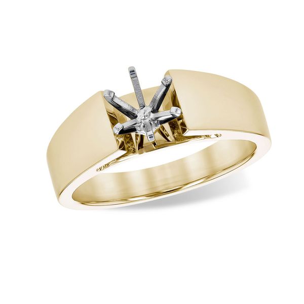 14kt Yellow Gold Semi-Mount Ring Don's Jewelry & Design Washington, IA