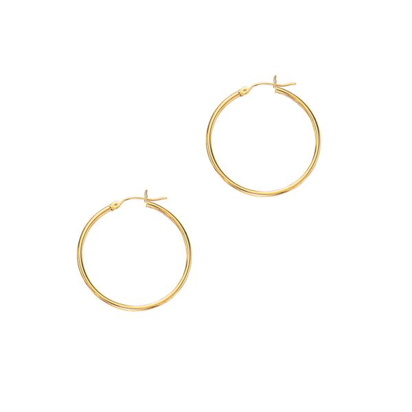 14kt Yellow Gold Large Hoop Earrings Don's Jewelry & Design Washington, IA