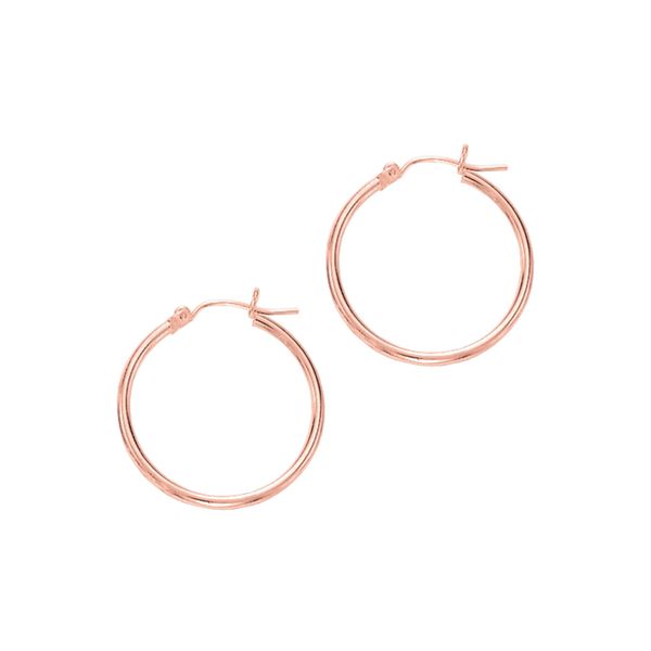 14kt Rose Gold Hoop Earrings Don's Jewelry & Design Washington, IA