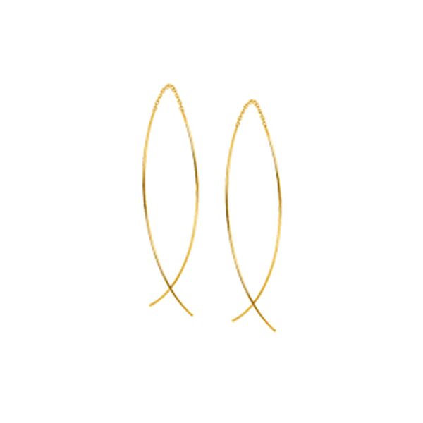 14kt Yellow Gold Threader Earrings Don's Jewelry & Design Washington, IA