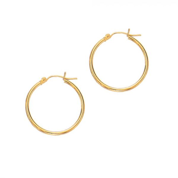 14kt Yellow Gold Hoop Earrings Don's Jewelry & Design Washington, IA