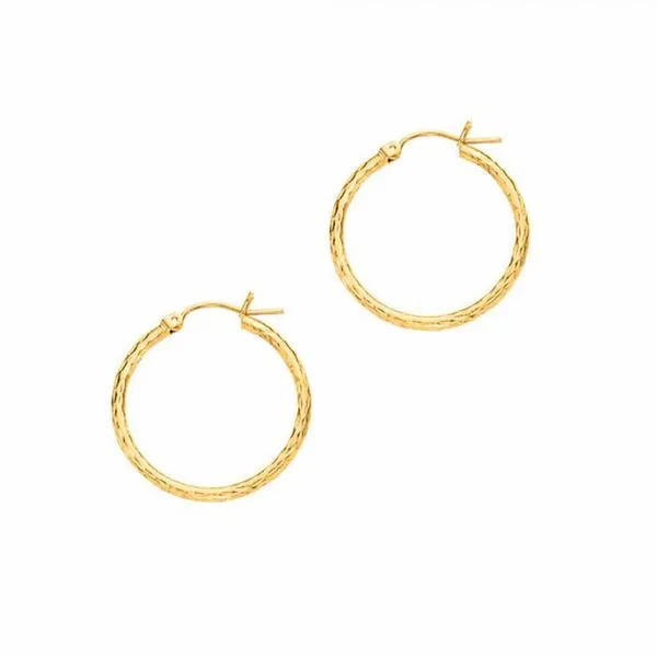 14kt Yellow Gold Hoop Earrings Don's Jewelry & Design Washington, IA