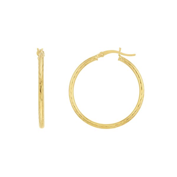 10kt Yellow Gold Hoop Earrings Don's Jewelry & Design Washington, IA