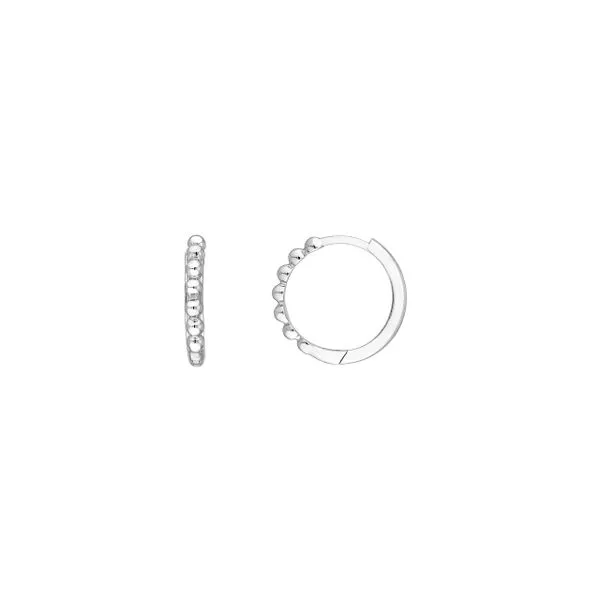 14kt White Gold Hoop Earrings Don's Jewelry & Design Washington, IA