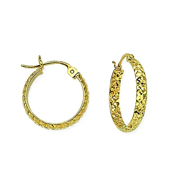 10kt Yellow Gold Hoop Earrings Don's Jewelry & Design Washington, IA