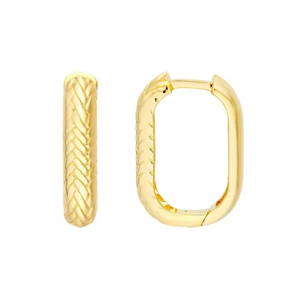 14kt Yellow Gold Hoop Earrings Don's Jewelry & Design Washington, IA