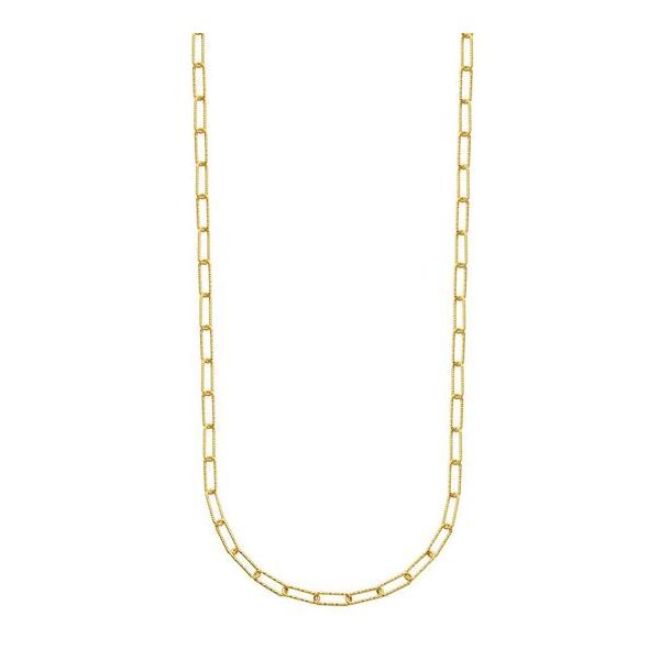 Yellow Gold Plate Paperclip Chain Don's Jewelry & Design Washington, IA