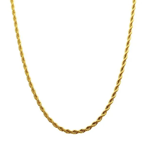 18kt Gold Plated Rope Chain Don's Jewelry & Design Washington, IA