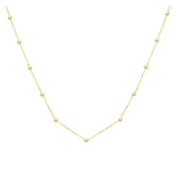 14kt Yellow Gold Saturn Bead Chain Don's Jewelry & Design Washington, IA