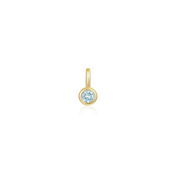 March Bezel Birthstone Charm Pendant Don's Jewelry & Design Washington, IA