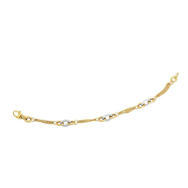 14kt Yellow Gold Triple Strand Bracelet Don's Jewelry & Design Washington, IA