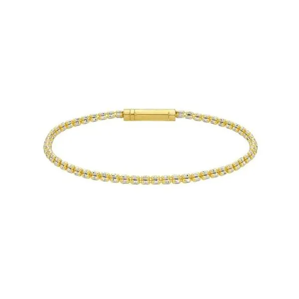 14kt Two Tone Ice Bracelet Don's Jewelry & Design Washington, IA