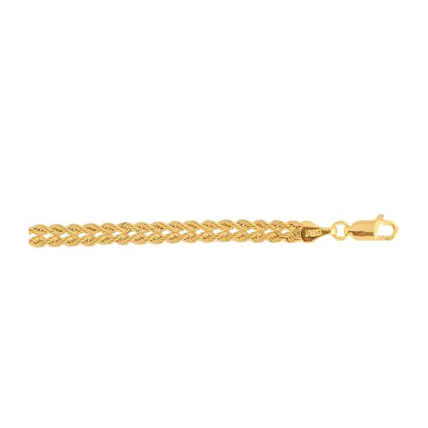 10K Gold Weaved Rope Bracelet Don's Jewelry & Design Washington, IA