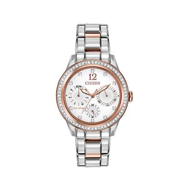 Stainless Steel & Rose Gold Plate Citizen Eco-Drive Watch Don's Jewelry & Design Washington, IA
