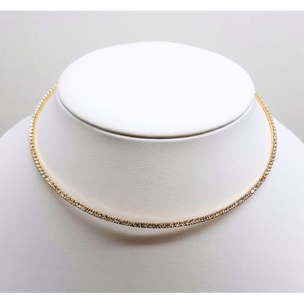 Yellow Crystal Choker Necklace Don's Jewelry & Design Washington, IA