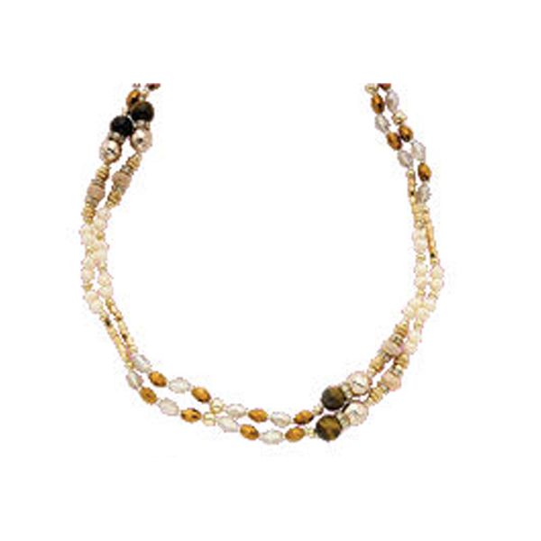 Long Cats Eye & Crystal Necklace Don's Jewelry & Design Washington, IA