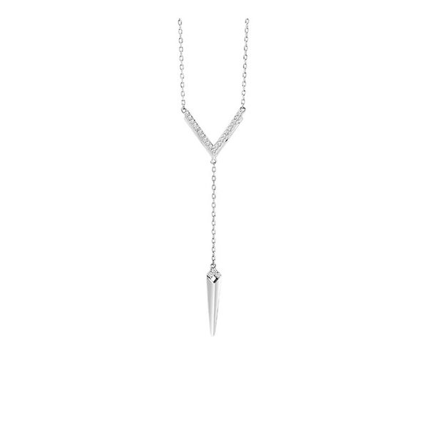 Sterling Silver Diamond Lariat Necklace Don's Jewelry & Design Washington, IA