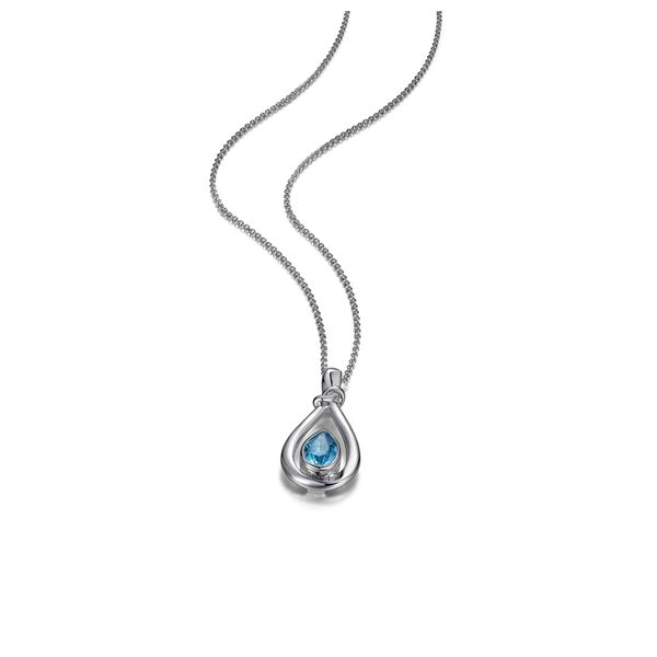 Sterling Silver Blue Topaz Necklace Don's Jewelry & Design Washington, IA