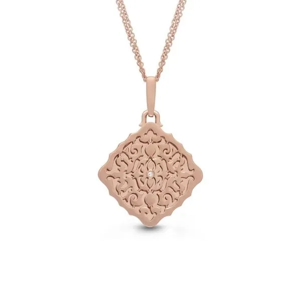 Rose Gold Plate Mimi Locket Necklace Don's Jewelry & Design Washington, IA