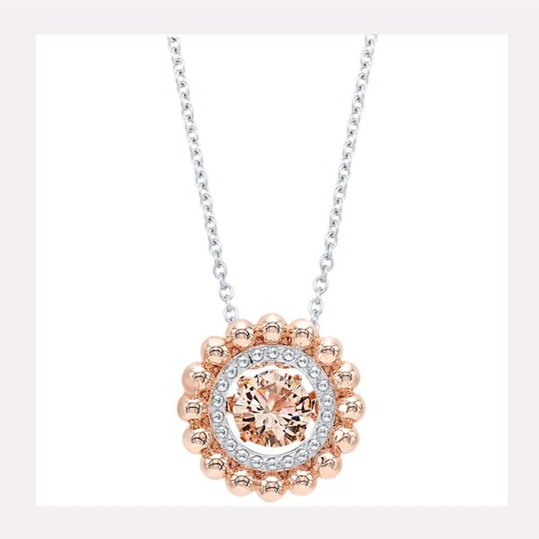 Sterling Silver Pink CZ Necklace Don's Jewelry & Design Washington, IA