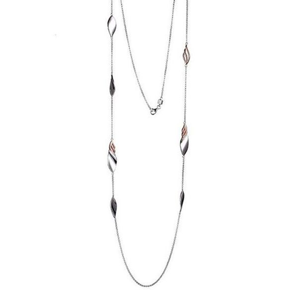 Sterling Silver & Rose Gold Plate 36" Necklace Don's Jewelry & Design Washington, IA