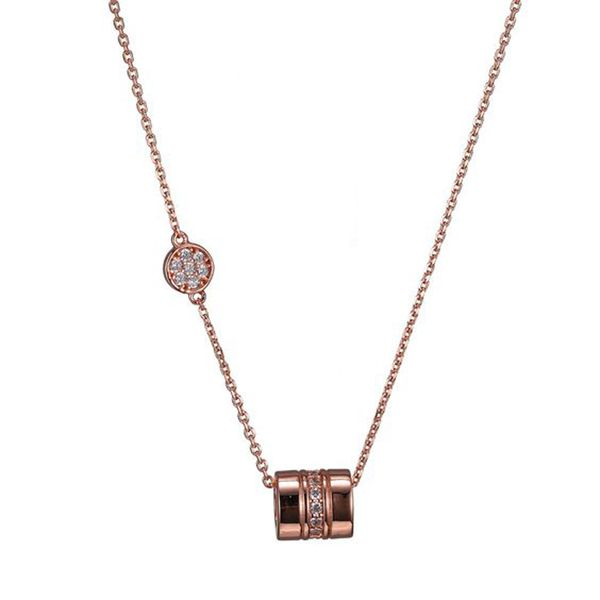 Rose Gold Plate CZ Necklace Don's Jewelry & Design Washington, IA