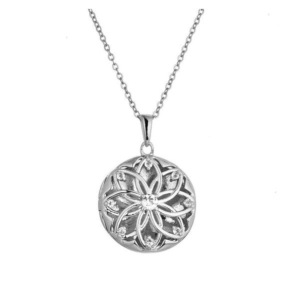 Sterling Silver Helen Locket Necklace Don's Jewelry & Design Washington, IA