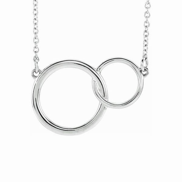 Sterling Silver Interlocking Circle Necklace Don's Jewelry & Design Washington, IA
