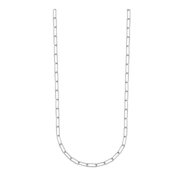 Sterling Silver Paperclip Necklace Don's Jewelry & Design Washington, IA