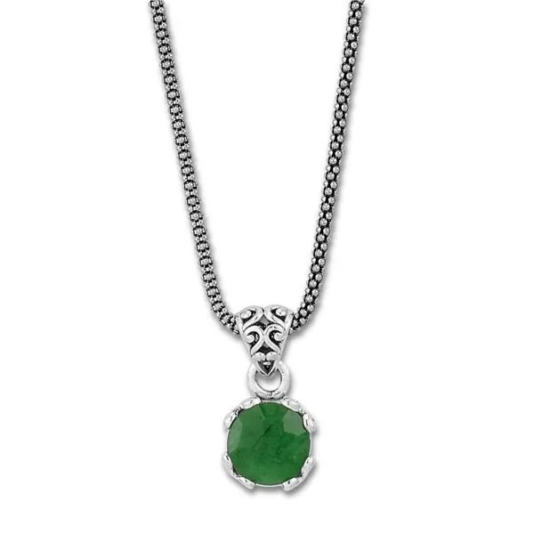 Sterling Silver Emerald Necklace Don's Jewelry & Design Washington, IA