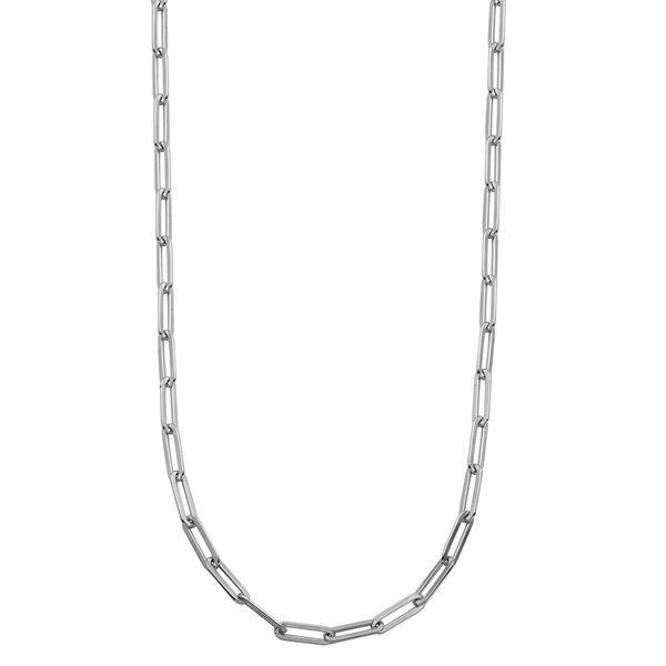 Sterling Silver Paperclip Necklace Don's Jewelry & Design Washington, IA