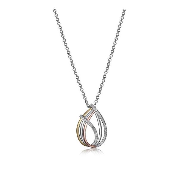 Sterling Silver Tri-Color CZ Necklace Don's Jewelry & Design Washington, IA