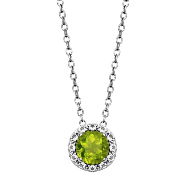 Sterling Silver Peridot Necklace Don's Jewelry & Design Washington, IA